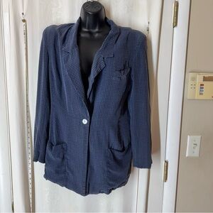 Vintage Women's Alcott & Andrews Silk Polka Dot Blazer